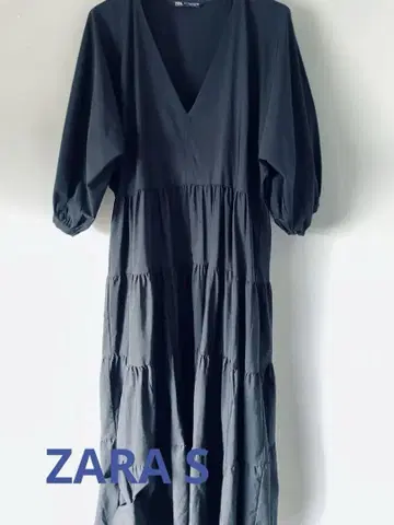 ZARA 자라 티어드 원피스 S 26 블랙