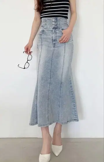 GYDA 머메이드 데님 스커트