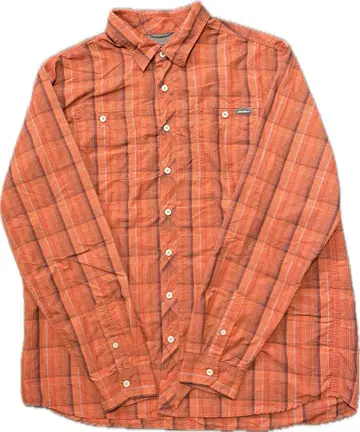 Eddie Bauer 긴팔 셔츠 TXL 오렌지 계열