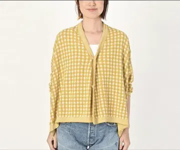45R 깅엄 자카드 카슈쿨