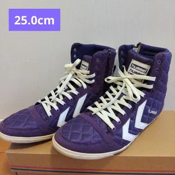 hummel 퍼플 스니커즈 25.0cm