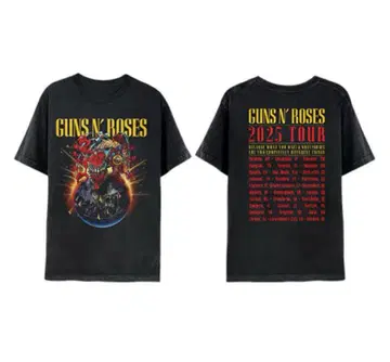 Guns N' Roses Japan 2025 Tour Admat 티셔츠