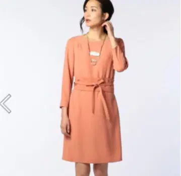 노리즈 소피 살몬 핑크 원피스