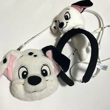 디즈니 101마리 강아지 머리띠 미니백 세트