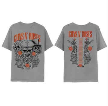 Guns N' Roses Japan 2025 Grey Skulls 티셔츠