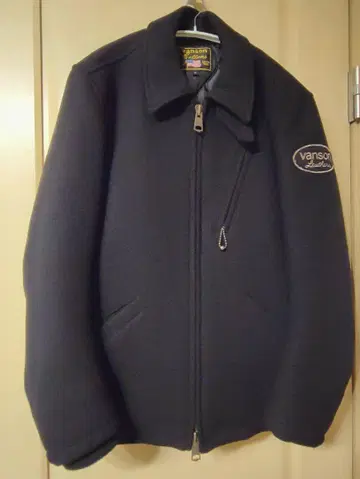 VANSON 멜톤 라이더 울 자켓