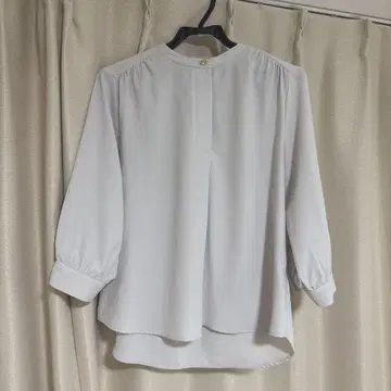 THE SUIT COMPANY 화이트 7부 소매 셔츠 38