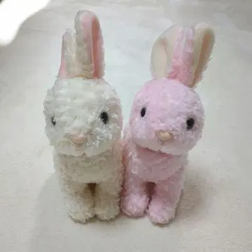 토끼 봉제 인형 스타 차일드 화이트 핑크
