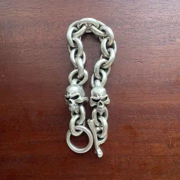 서틴 디자인 KB-2 MAD TWO SKULL BRACELET