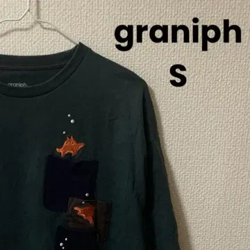 graniph 그라니프 티셔츠 멘다코 자수