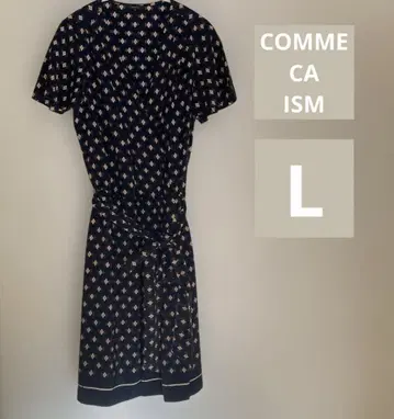 COMME CA ISM 컴시즘 네이비 원피스 카슈쿨 L
