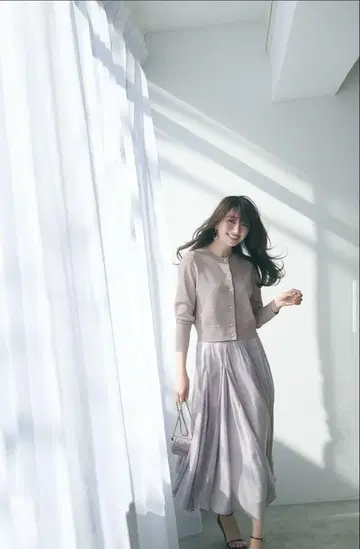 저스길리티 유라쿠초 마루이 한정판 스파크 쉬폰 바닥 스커트
