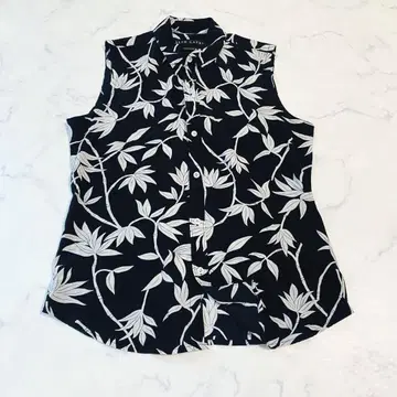 RALPH LAUREN 랄프 로렌 슬리브리스 블라우스 실크 셔츠