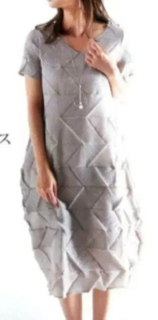 안티카 단종 블랙 코쿤 원피스 롱 원피스 플리츠 변형