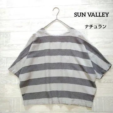 SUN VALLEY 선 밸리 이후 보탄이 열린 블라우스 M 내추럴