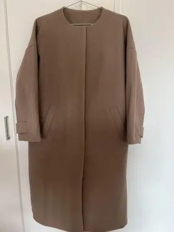 베이지 롱 코트 M 사이즈