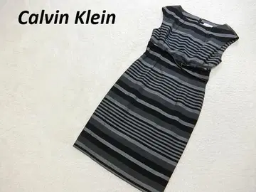 캘빈클라인 벨트 스트레치 원피스 그레이 6