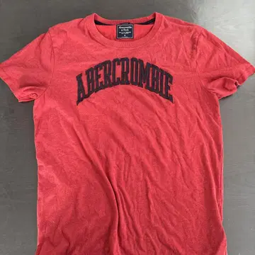 ABERCROMBIE 로고 티셔츠 레드