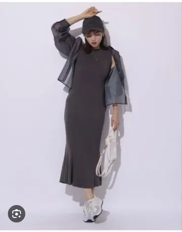 아푸와이저 리셰 시어 셔츠 니트 원피스 세트