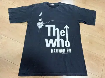 The Who MAXIMUM R&B 티셔츠 밴딩 티셔츠 90년대 빈티지
