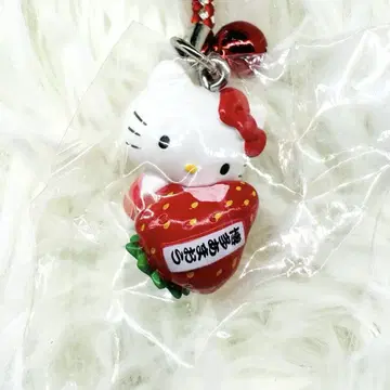 레어 미개봉 키티 아마오 딸기 후쿠오카 한정 네츠케 스트랩 지역 특산품