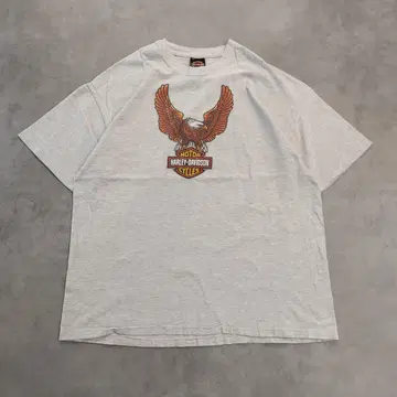 할리데이비슨 티셔츠 80s USA제 2XL 그레이 14744