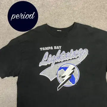 P2028 빈티지 90년대 NHL 탬파베이 라이트닝 티셔츠