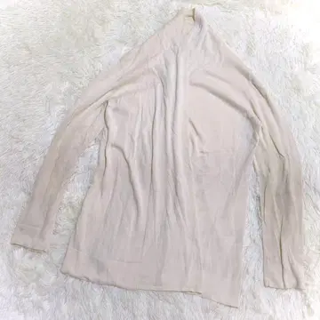 유나이티드 애로우즈 버튼리스 가디건 얇은 소재 겉옷 실크 코튼 무지
