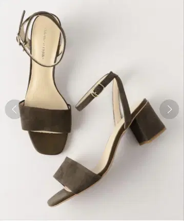오데뜨 앤 오딜 스트랩 샌들 블록 힐 24cm