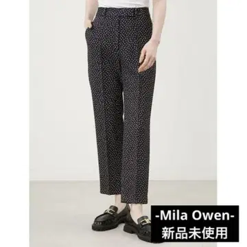 Mila owen 미라 오웬 테이퍼드 팬츠 허리밴딩 도트