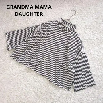 GRANDMA MAMA DAUGHTER 스트라이프 셔츠 긴팔 S 사이즈