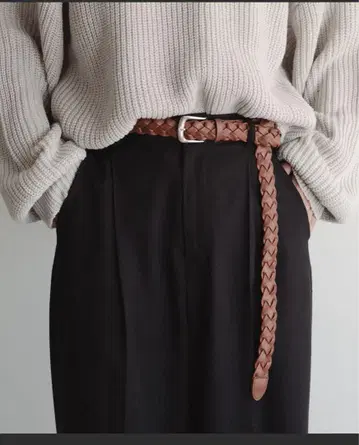 뜨개질 레이어드 벨트
