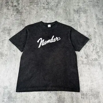 NUMBER (N)INE 넘버나인 USED 가공 프린트 티셔츠 L