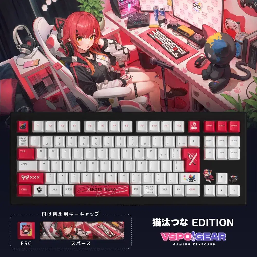 VSPO Gear Keyboard Nekota Tsuna Edition on Bunjang Global Site.