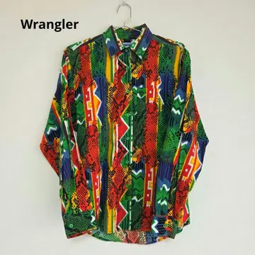 Wrangler 랭글러 디자인 올 패턴 코튼 셔츠 80~90년대