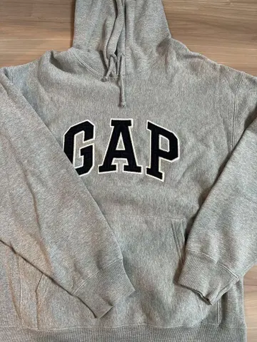 미사용 새상품! GAP 그레이 후드 부착 맨투맨 S/P