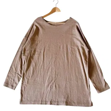 미사용급 안티카 트리 카페 (XL) 긴팔 티셔츠 롱T 베이지