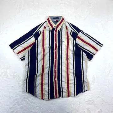 "90년대 TOMMY HILFIGER" 멀티 스트라이프 셔츠