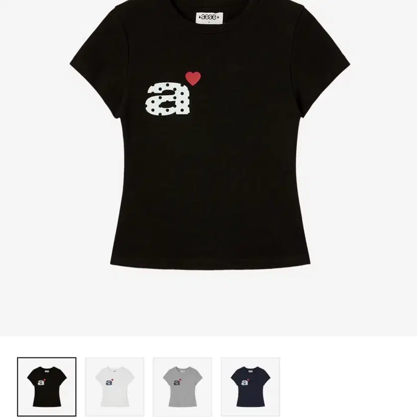 aeae Short Sleeve aeae DOT SMALL LETTER TEE on Bunjang