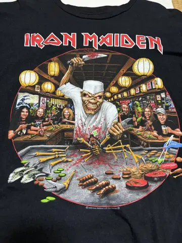 IRON MAIDEN 2024년 일본 한정판 티셔츠 XL(구제 의류)