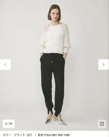 그레이스 콘티넨탈 테이퍼 이지 팬츠 조거 팬츠 블랙