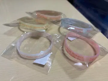 미즈세 이노리 굿즈 glow 회장에서만 판매되는 러버 밴드 5개 세트