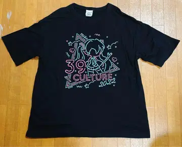 39Culture 2022 하츠네 미쿠 티셔츠 블랙 M 사이즈