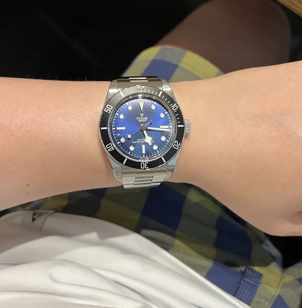 Tudor New Black Bay 68 Blue Dial 43mm Bracelet, Full Set, Unused, with Receipt