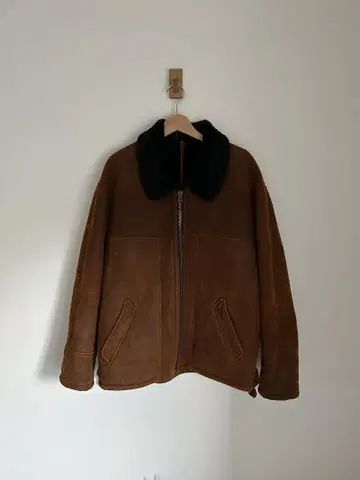 ~80년대? 빈티지 무스탕 자켓 b-3 리얼 무스탕 가죽