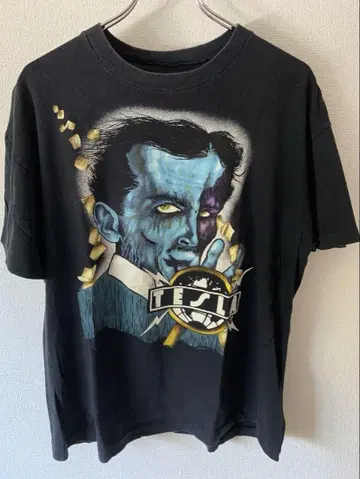 90년대 빈티지 TESLA 밴딩 티셔츠 PUSHEAD 니콜라 테슬라