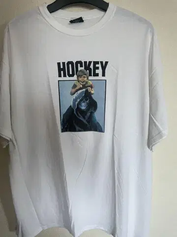 Hockey 그래픽 티셔츠 XX-LARGE 화이트