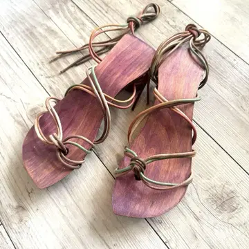 샌들 우드 밑창 25cm 일본 나막신 유카타에도 추천!