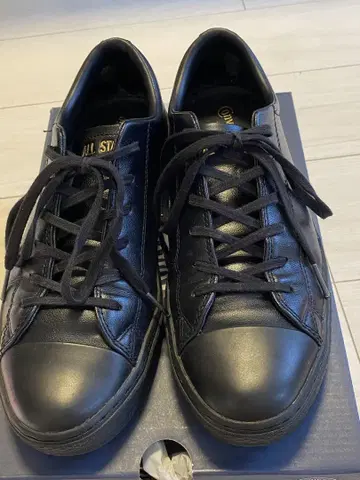 컨버스 ALL STAR COUPE OX 블랙 가죽 스니커즈