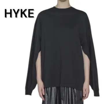 HYKE 롱 T 블랙 새상품급 CORDURA 티셔츠 익명 배송 하이크